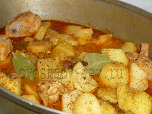 Рагу с курицей