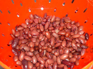 фасоль на дуршлаг