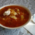 Борщ  (с квашеной капустой)