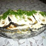 Закуска из жареных кабачков и баклажанов