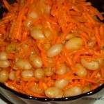 салат с фасолью и морковью