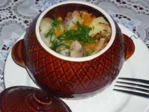 картофель в горшочках