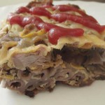 Запеканка из макарон с мясом