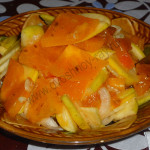 Салат их хурмы