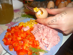 кладем продукты